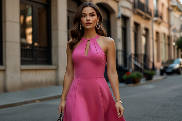 Hot Pink Dress