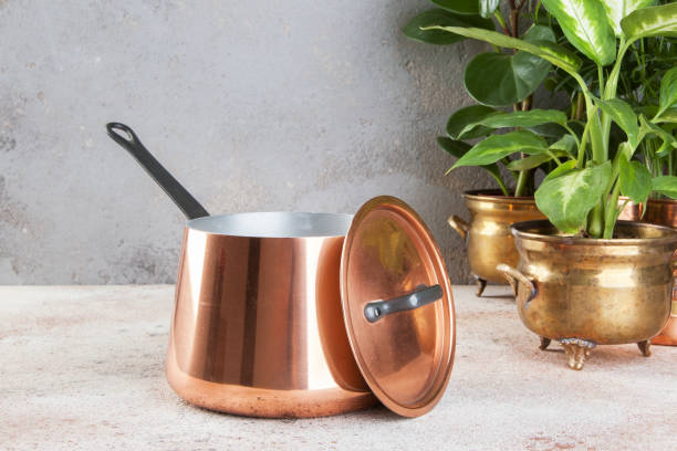 copper pots and pans set