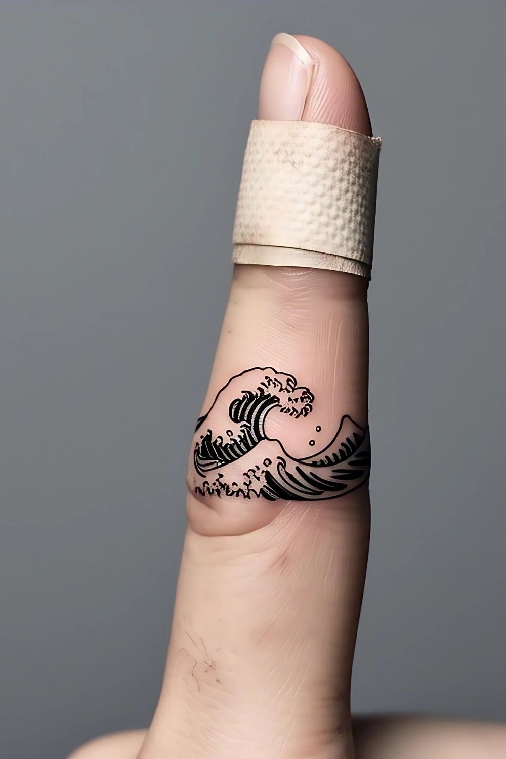 Wave Finger Tattoo Ideas for Men