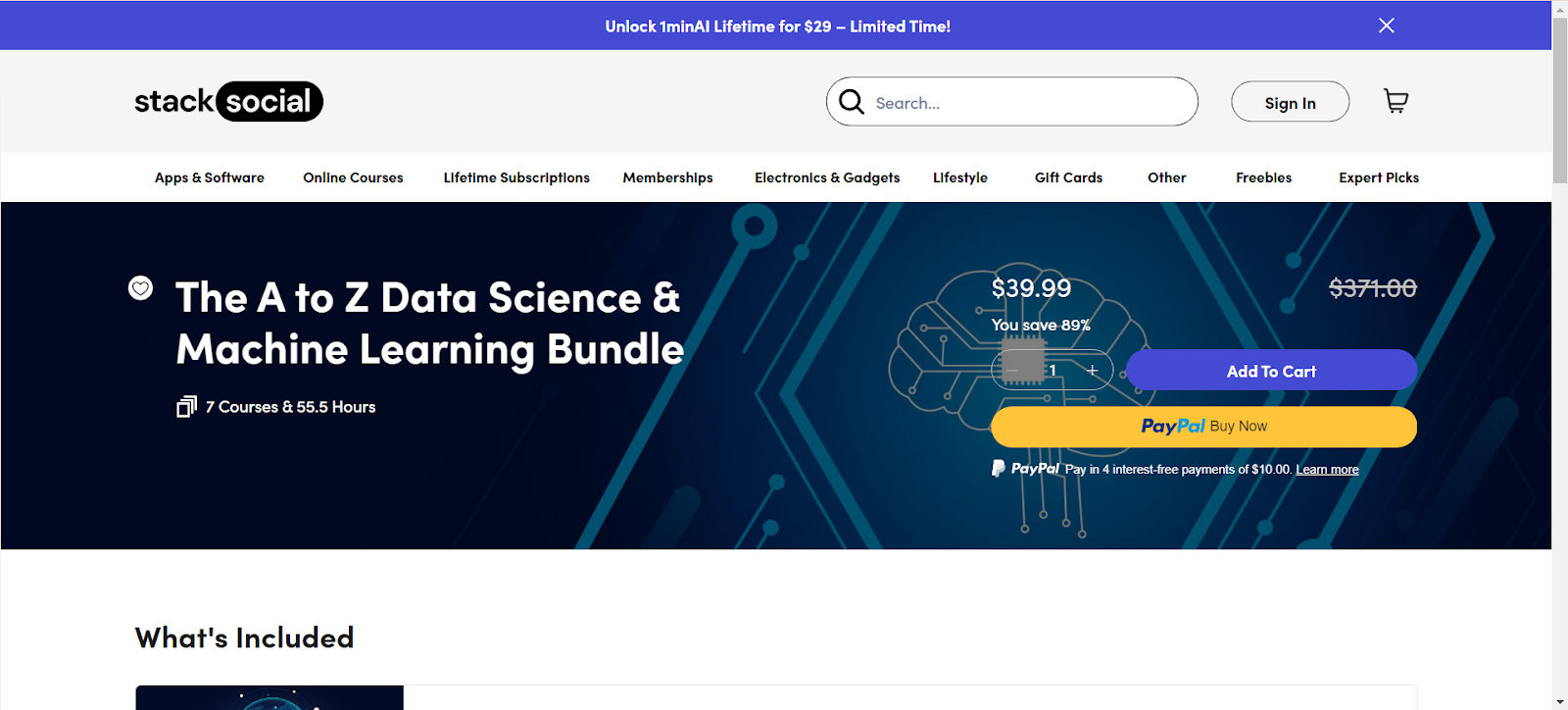 StackSocial: The A to Z Data Science & Machine Learning Bundle