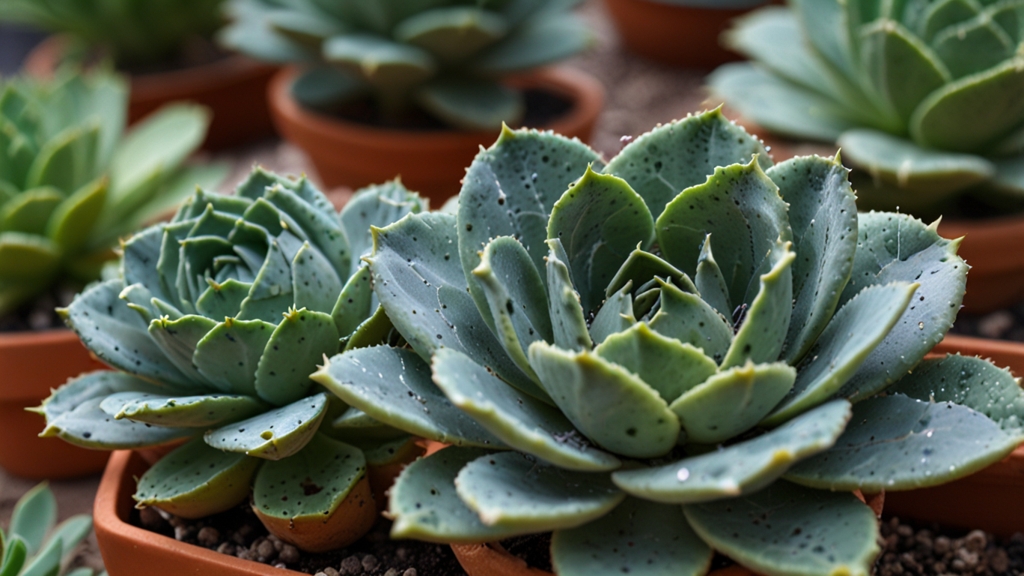 Cream Puff Succulent Leaves Are Flimsy and Wrinkle