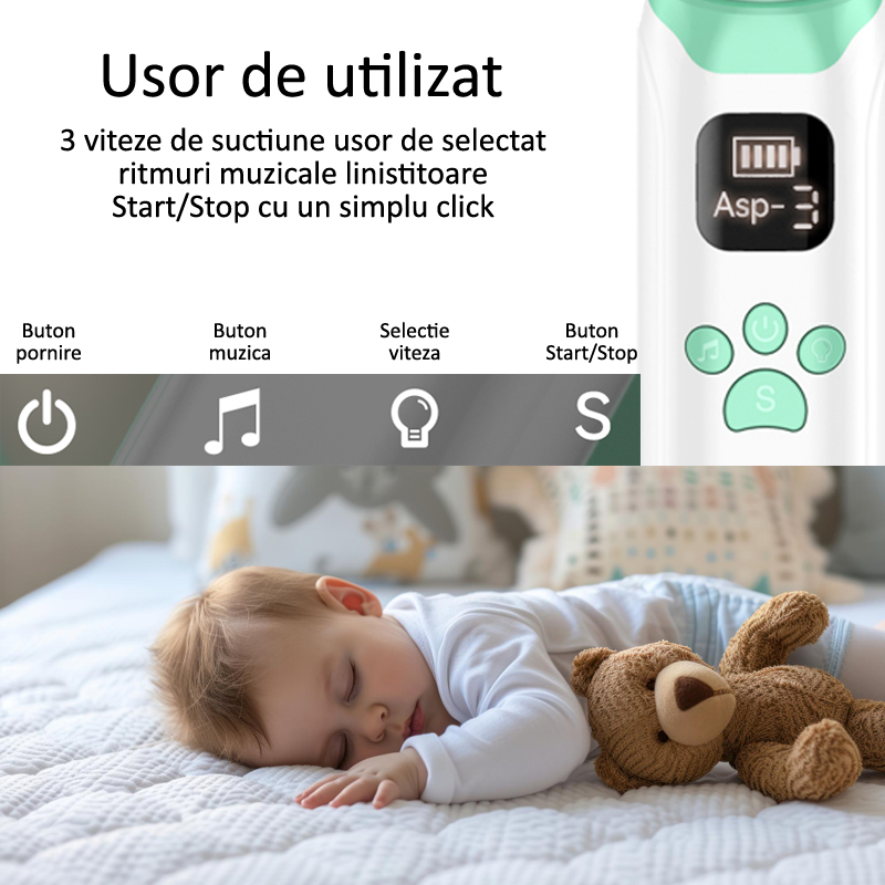 Aspirator nazal electric pentru copii