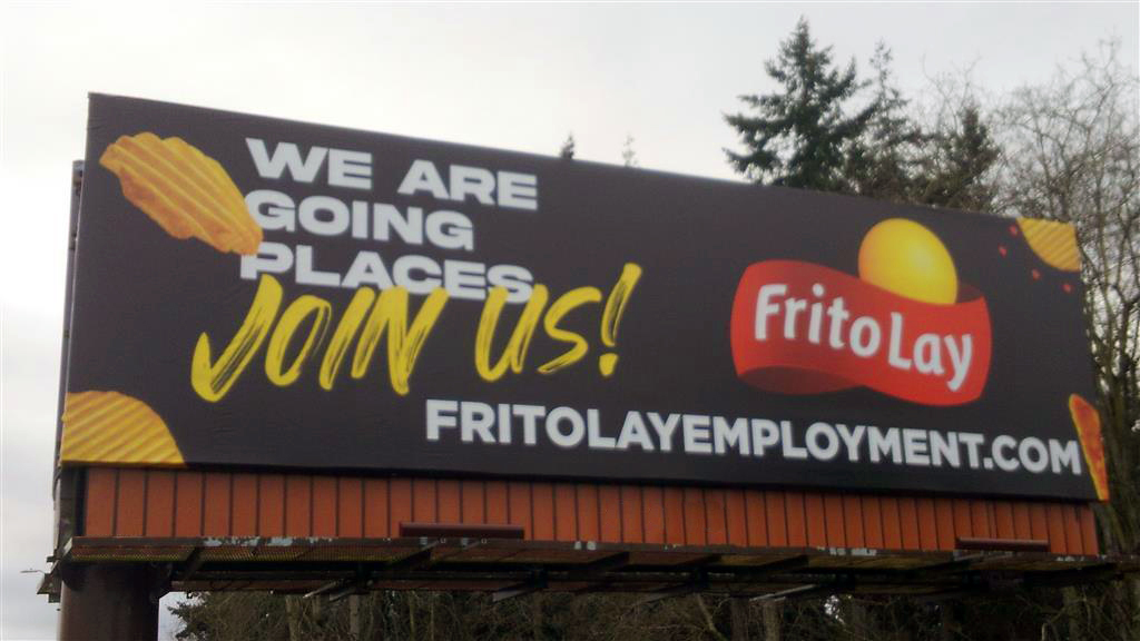 Seattle static billboard for Frito Lay