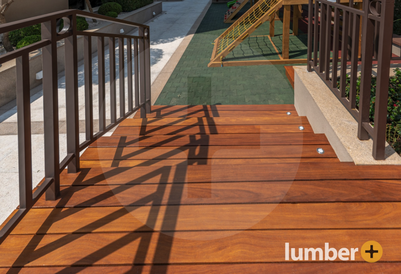 an image of a hardwood deck material from Lumber Plus