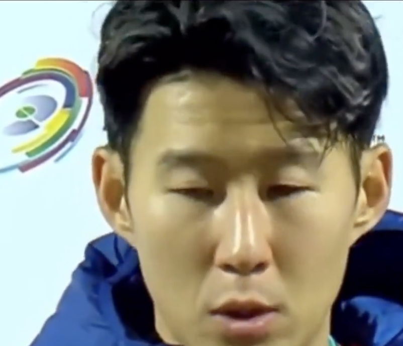 This contain an image of  Son Heung Min