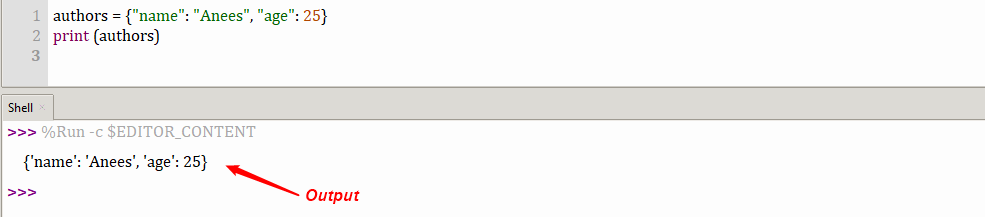 passing key value pairs