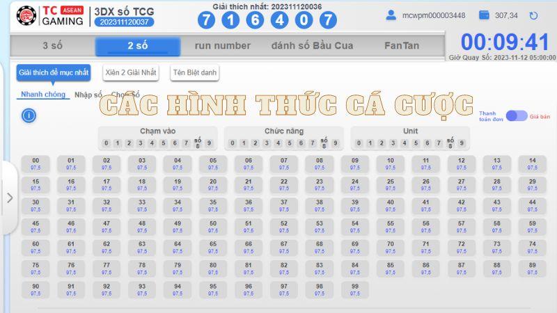 Các hình thức cá cược XSMN tại Casinomcw