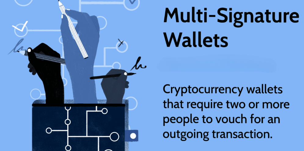  Multi-sig wallets improve security by requiring multiple signatures from various keys, frequently set up by different parties, in contrast to standard wallets that use a single private key. 