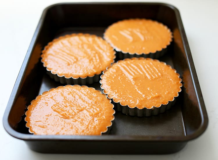 sweet potato pie in pan