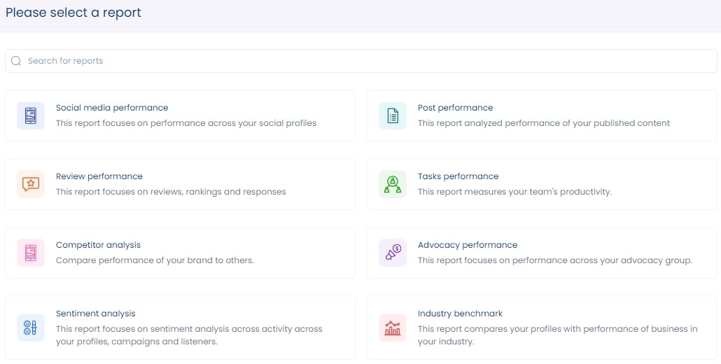 Vista Social Analytics tools