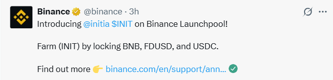 Binance launchpool
