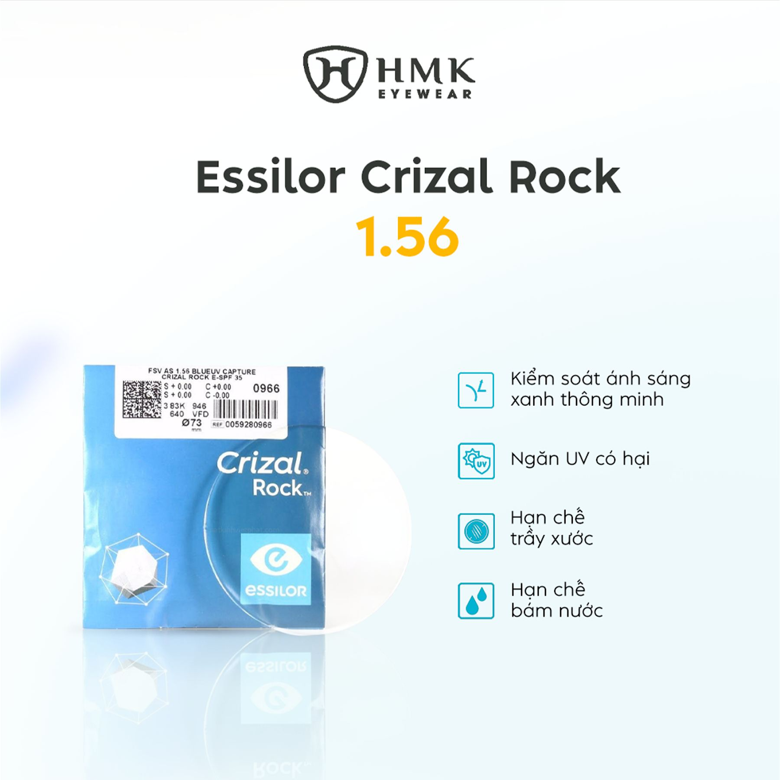 Tròng kính Essilor tại HMK Eyewear - Bảo vệ mắt và tầm nhìn tối ưu Tròng kính Essilor tại HMK Eyewear