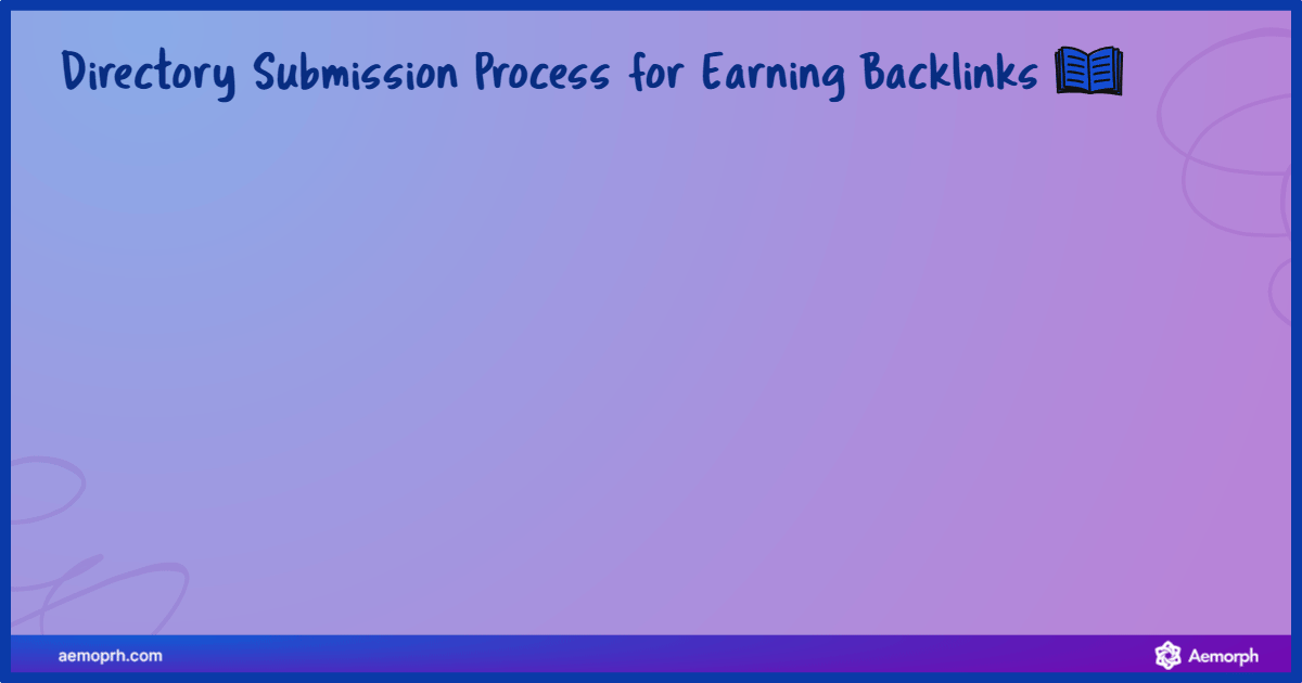 Checklist visual showing steps for submitting to relevant directories to earn backlinks.