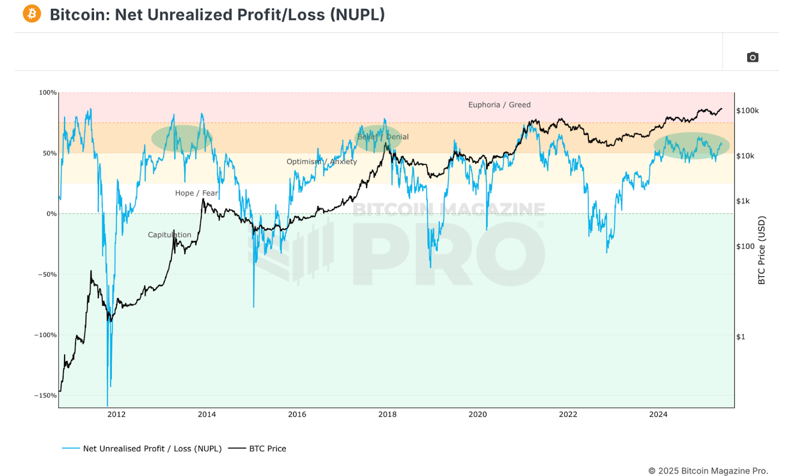Net Unrealized Profit/Loss (NUPL) | Source: Bitcoin Magazine Pro