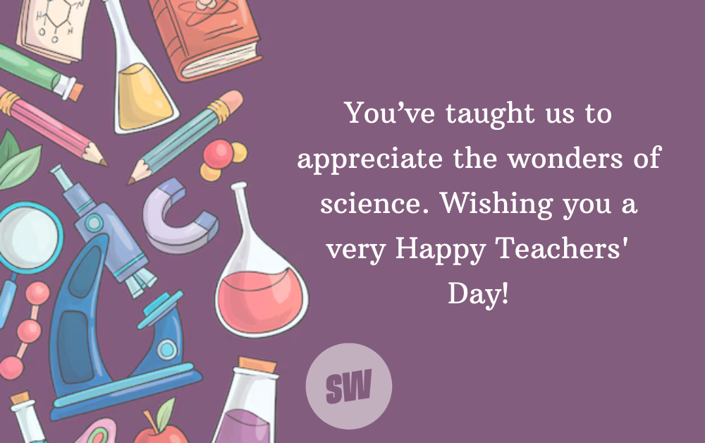 teachers day wishes for science teache