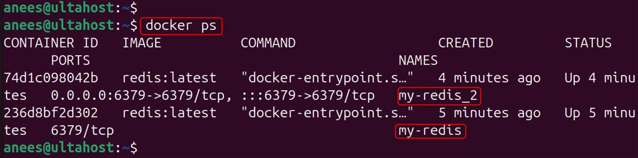 confirm container is running