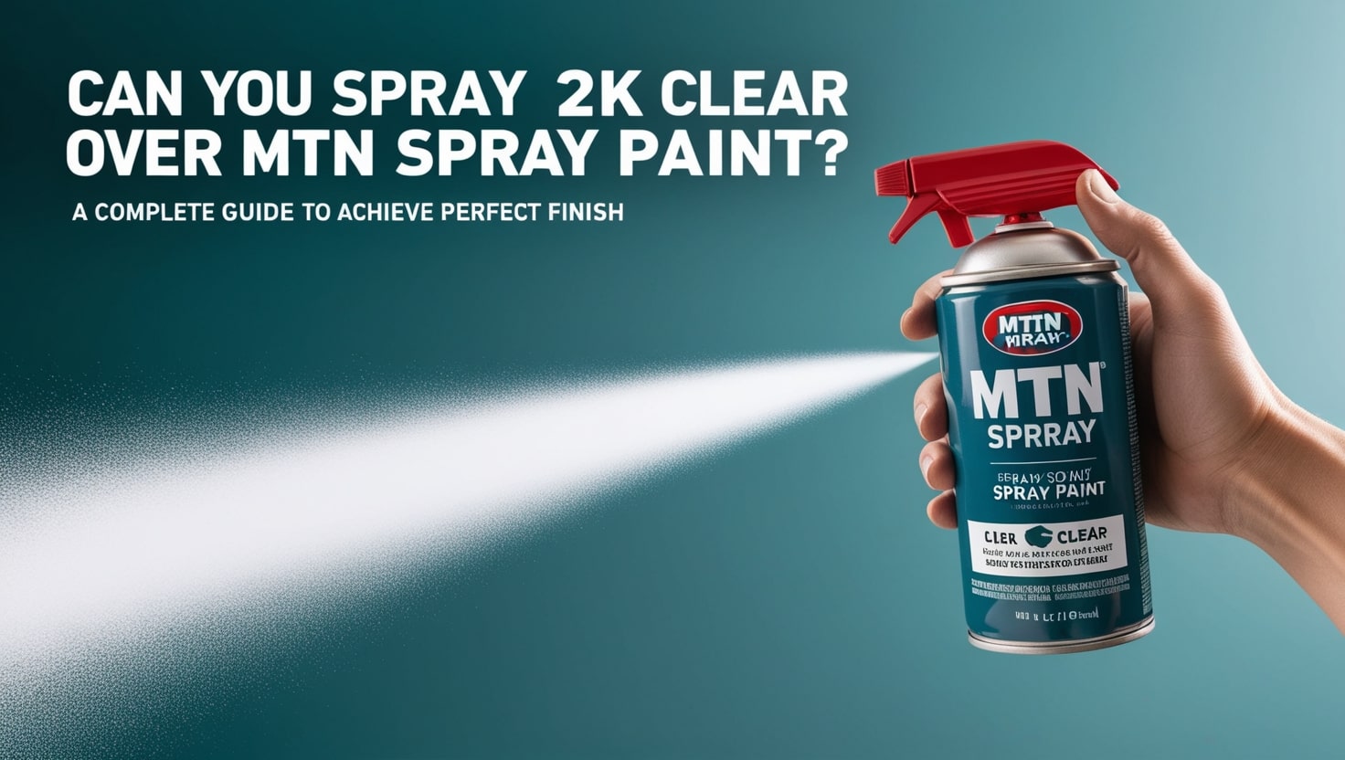 Can you spray 2K clear over MTN spray paint