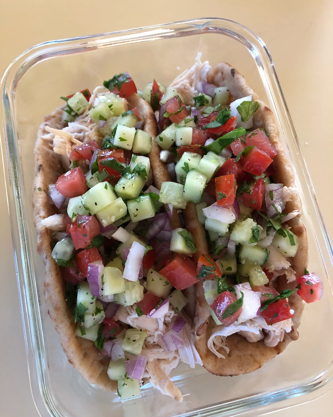 Mediterranean Chicken Tacos