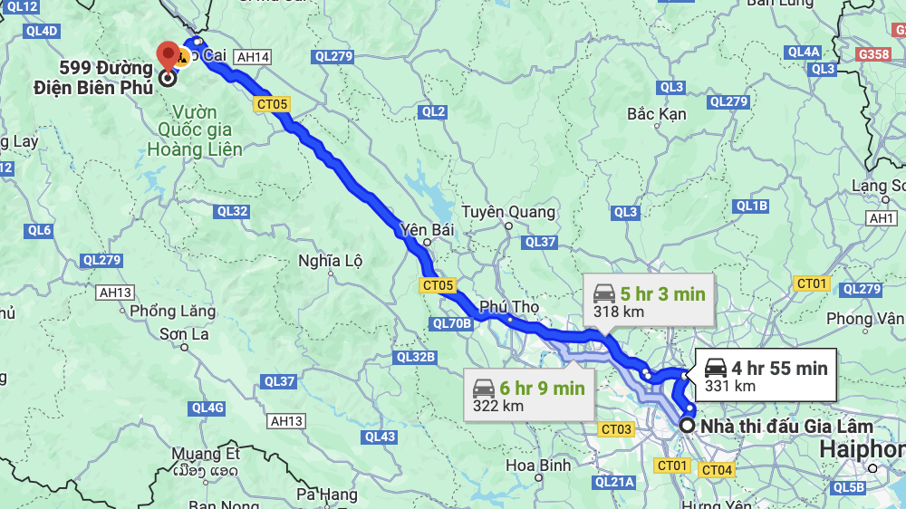 route of ket doan travel bus from hanoi to sapa