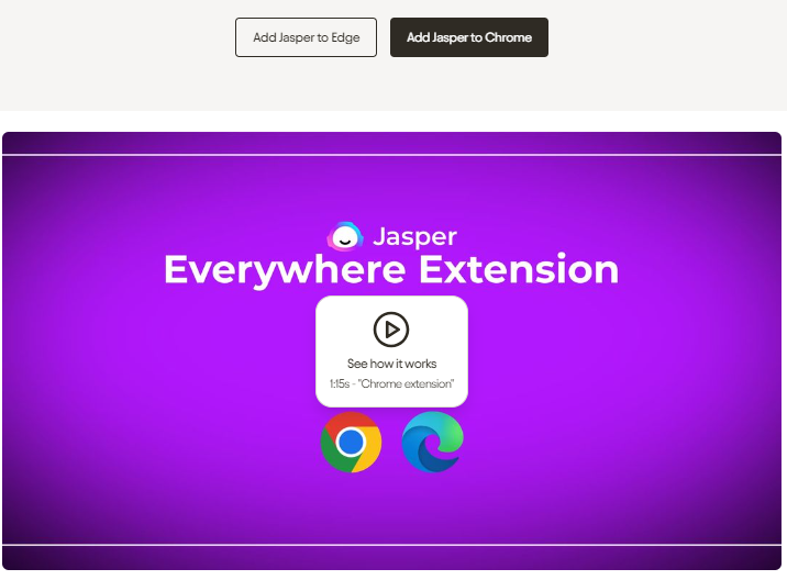 Jasper Chrome Extension: for AI Writing 