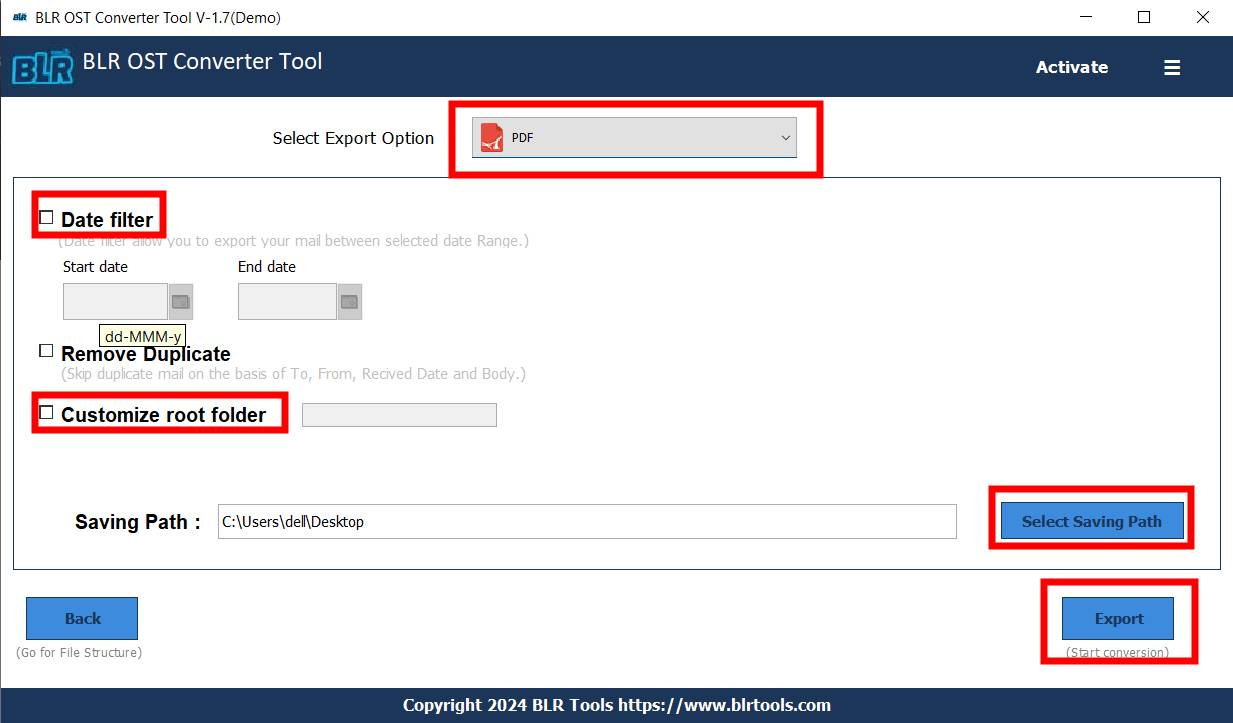 Change OST File into PDF