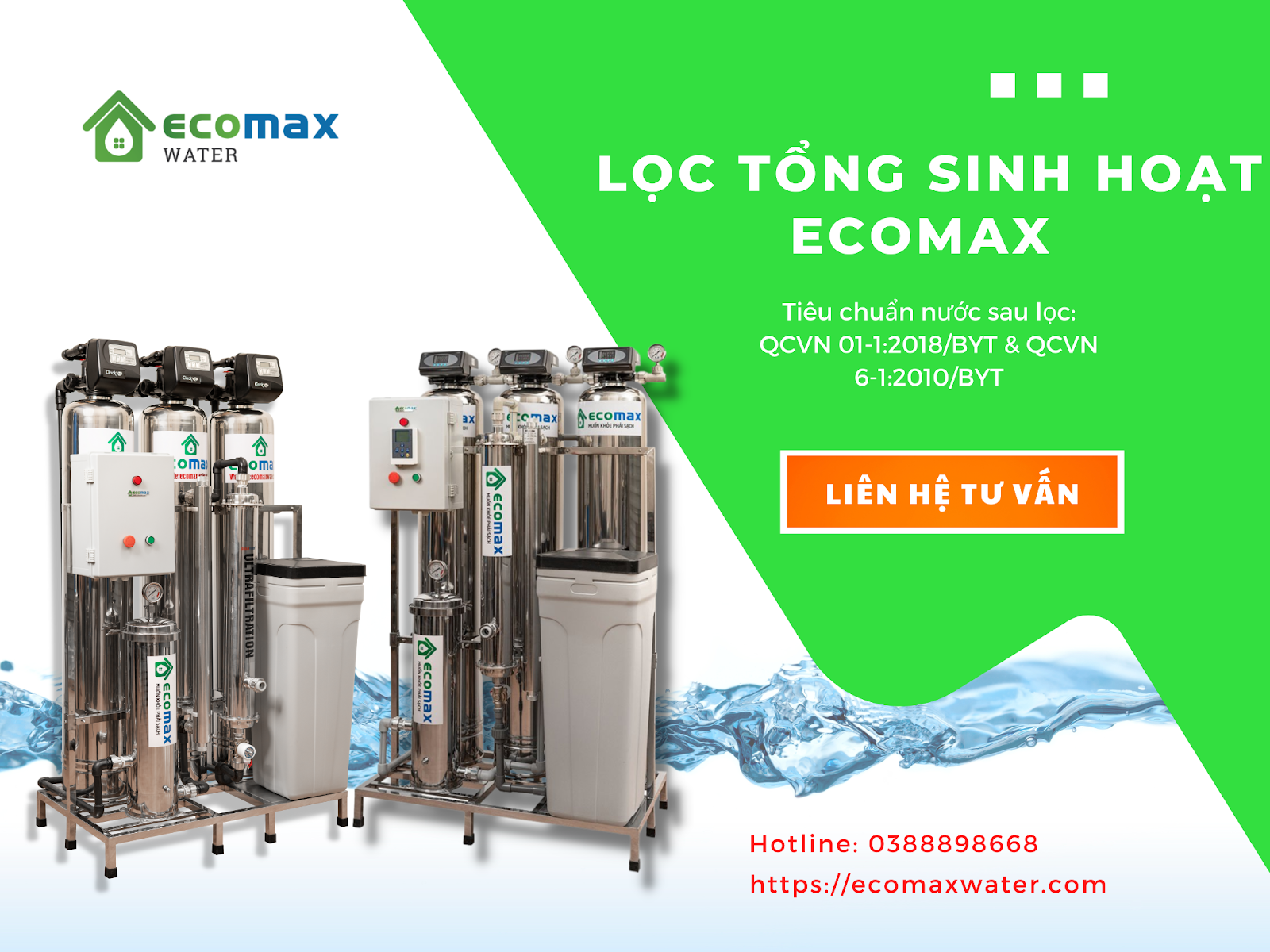 Top 3 lý do nên chọn Ecomax là đơn vị cung cấp giải pháp xử lý nước sinh hoạt
