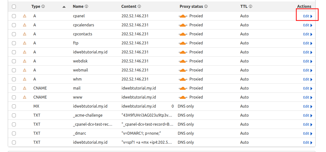 Cara Setting Domain di Cloudflare