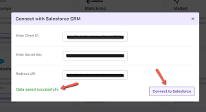 Integration with Salesforce CRM - Tyche Softwares Documentation