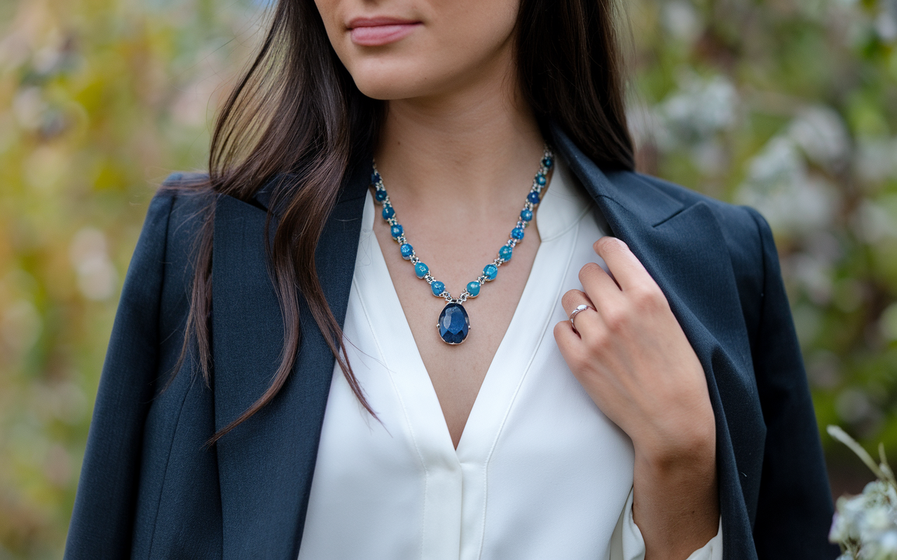 Kendra Scott Marla Necklace Blue