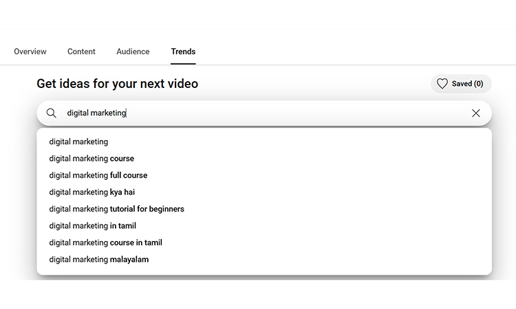 youtube search term