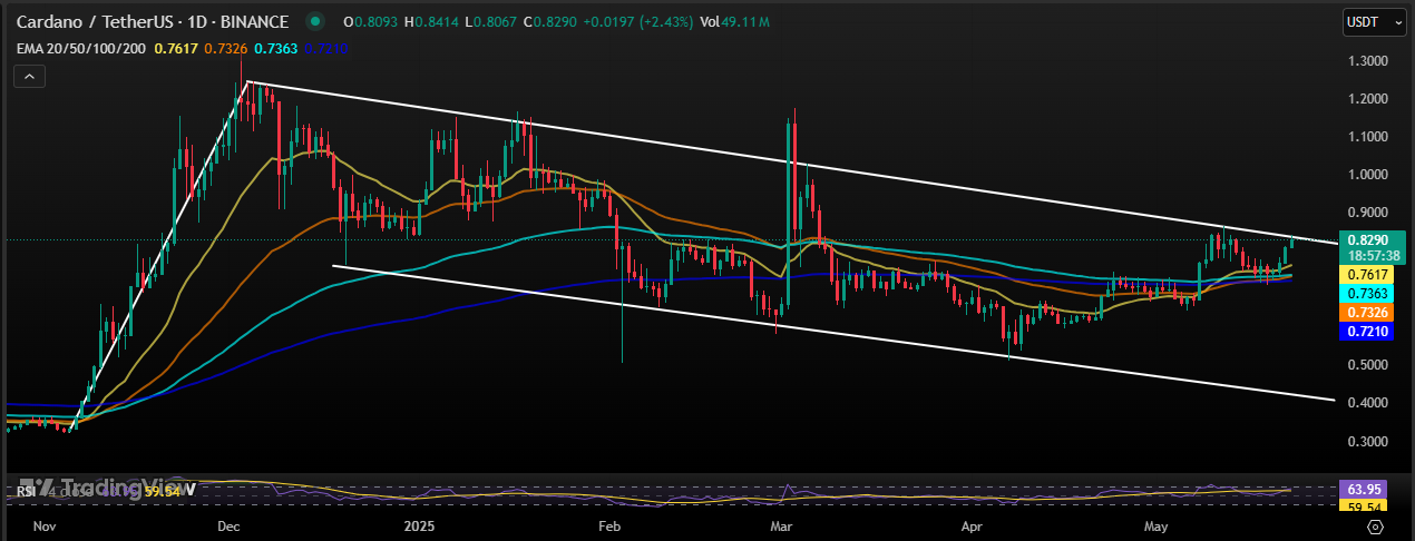 ADA/USDT 1 Day Chart