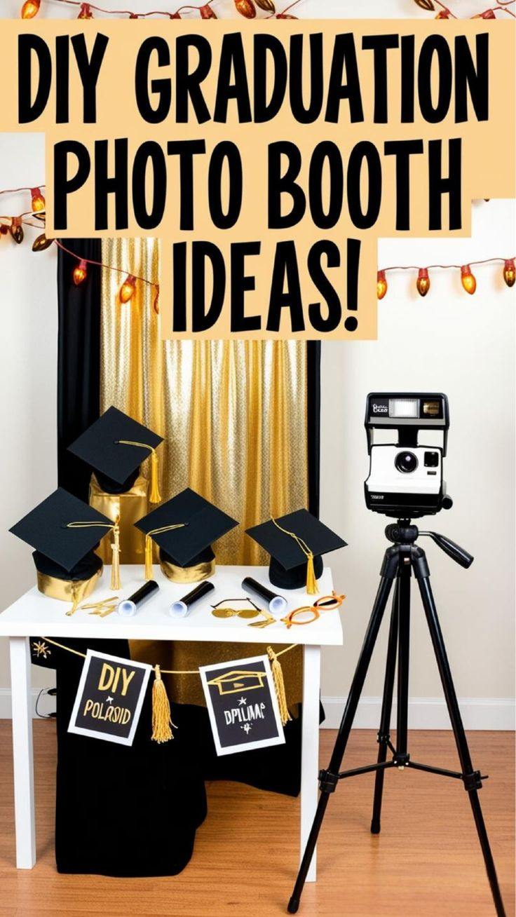 photo booth high school graduation party idea