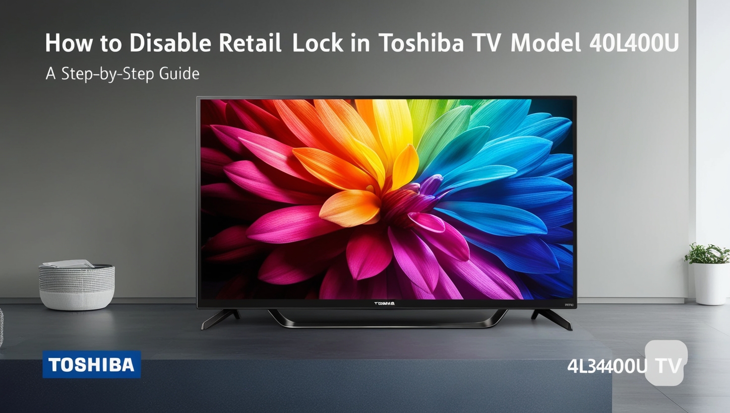 How To Disable Retail Lock Toshiba TV Model 40l3400u