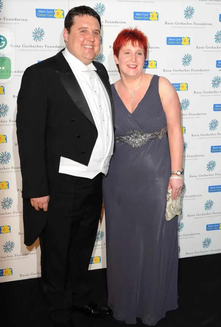 Susan Gargan and Peter Kay at an event