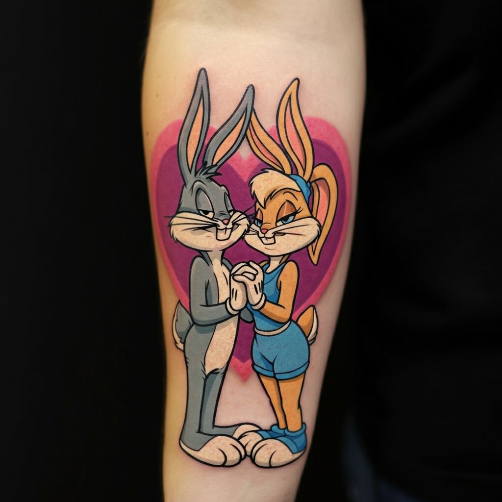 Bugs Bunny and Lola Tattoo