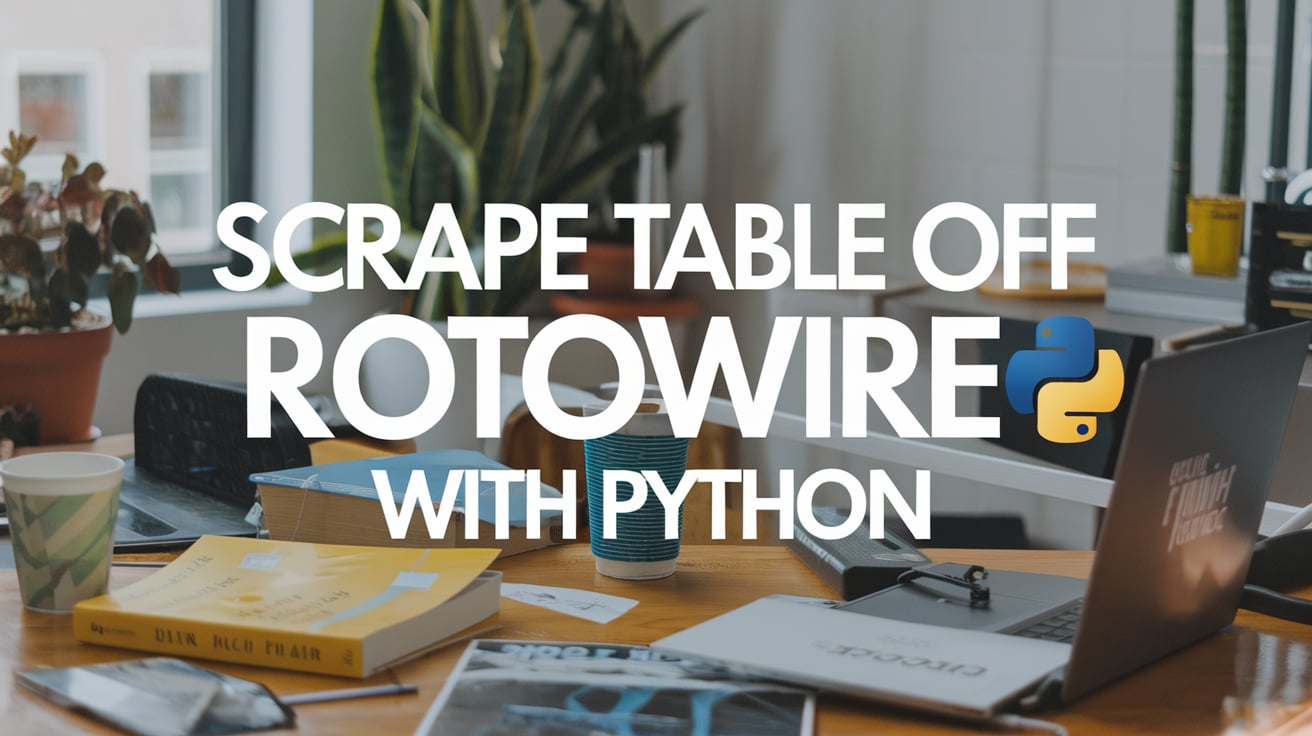 Scraping tables off Rotowire with Python