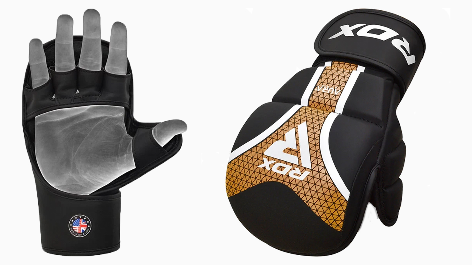 MMA RDX gloves for protection and strong grip.