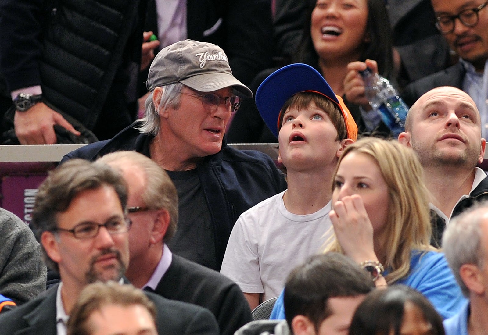 On March 7, 2011, Gere and Homer attended the Utah Jazz vs New York Knicks game at Madison Square Garden. | Source: Getty Images