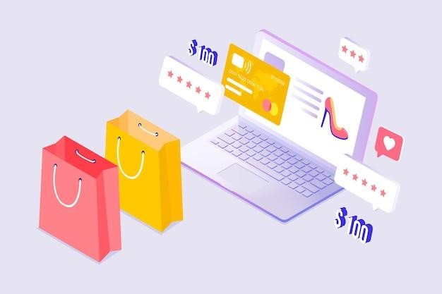 Isometric  e-commerce design