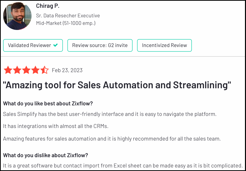  Zixflow user review