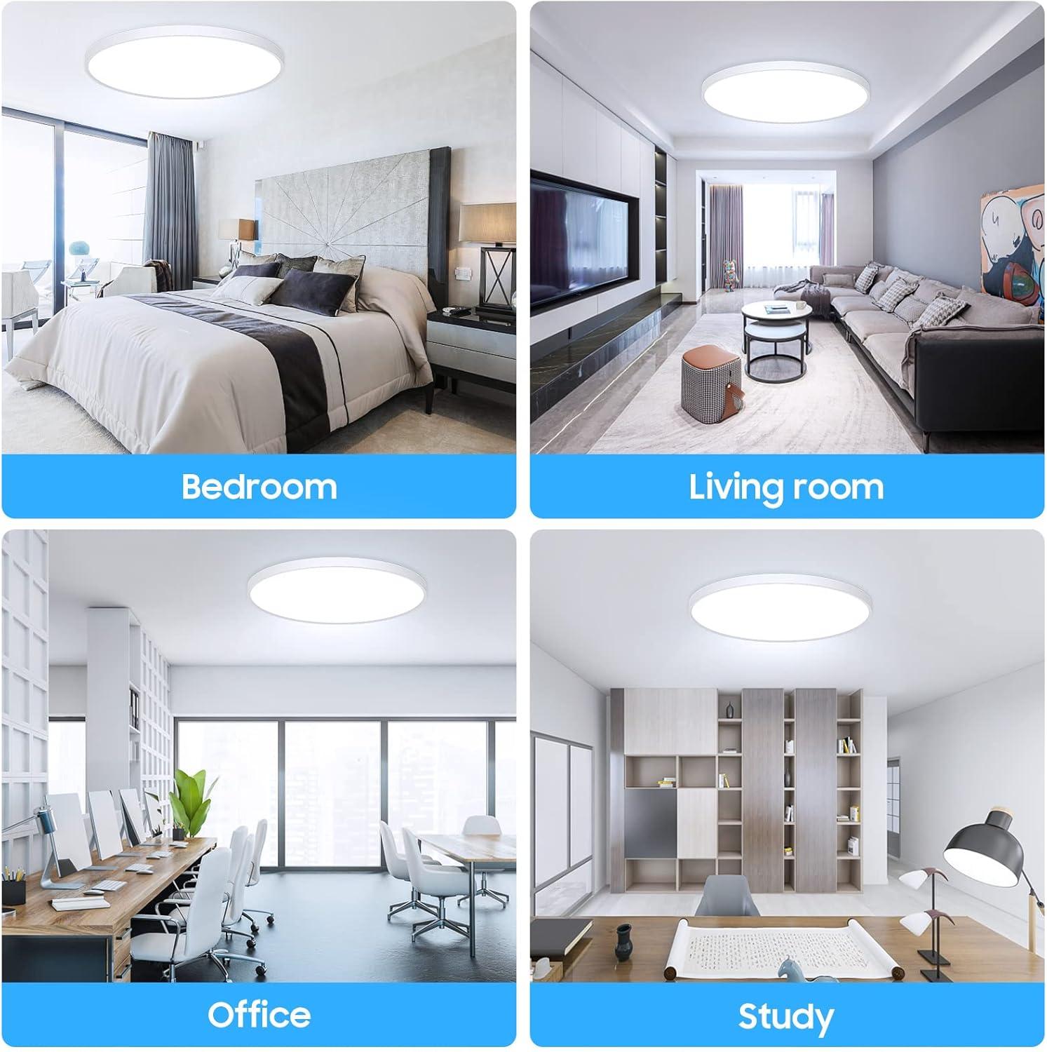 13W White Ceiling Light - LED for Living Room