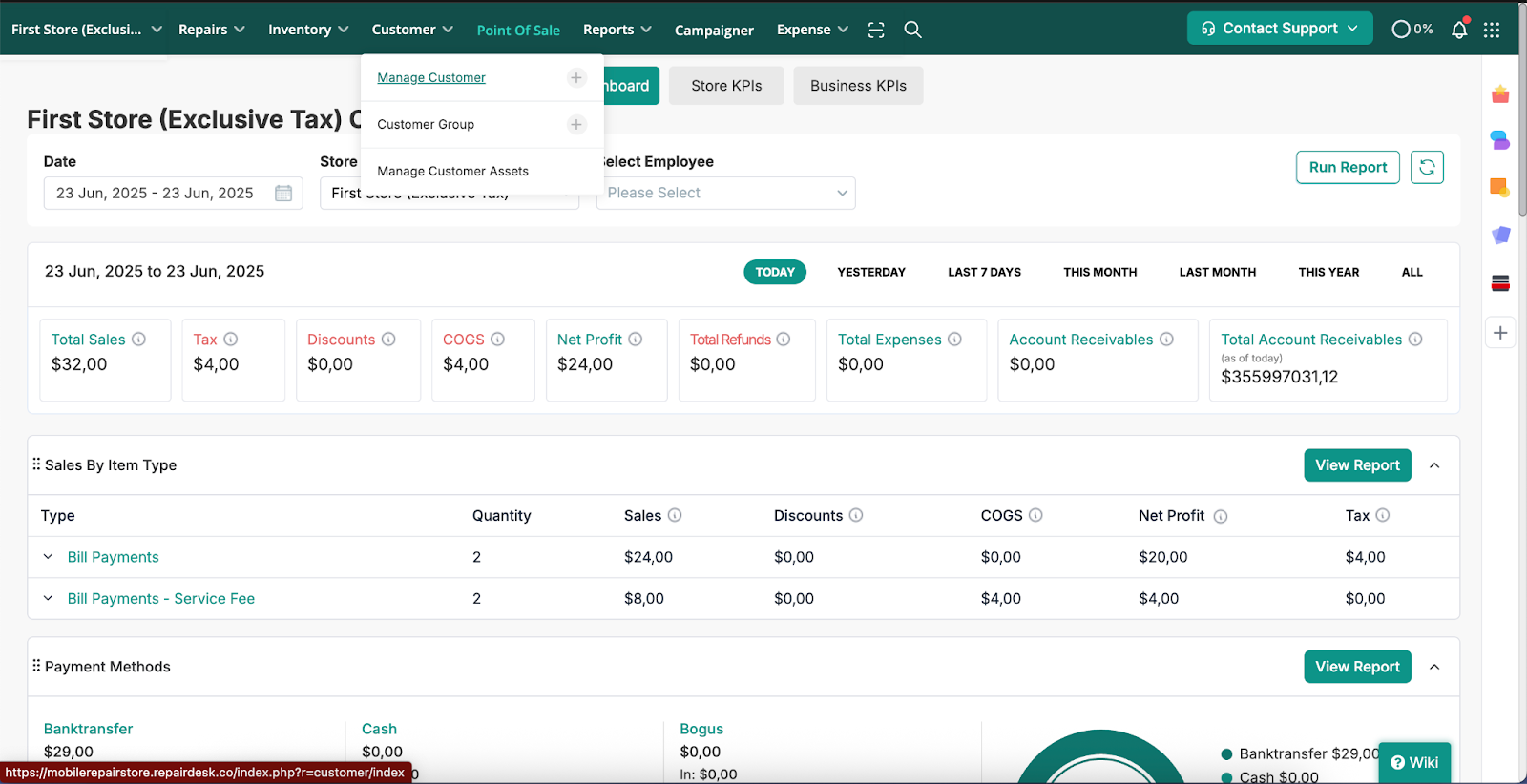 Manage Customers