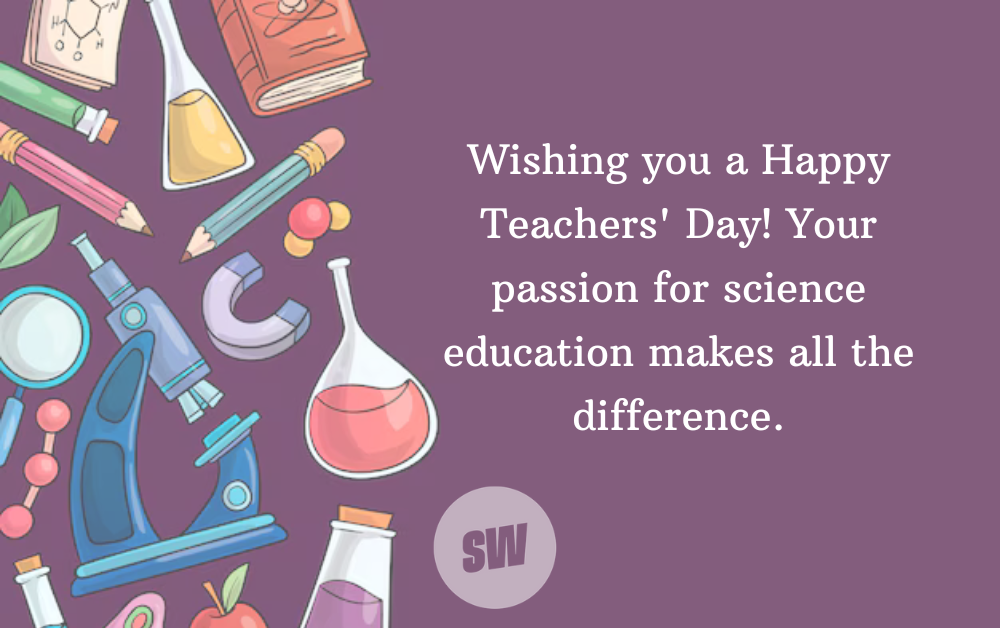 teachers day wishes for science teache