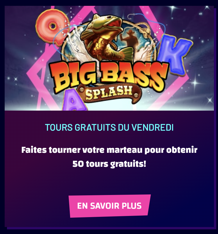 slots hammer tours gratuits du vendredi