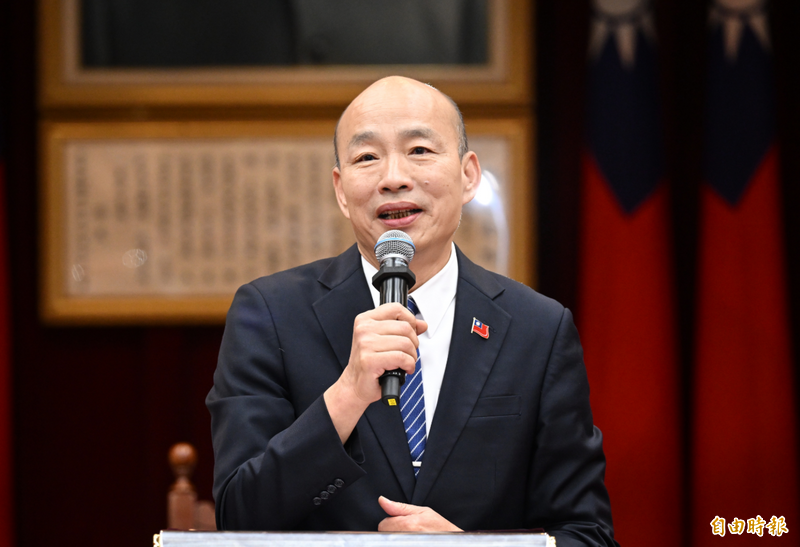 韓國瑜近日稱「大罷免若成功，台灣民主一場空」，引發外界討論。（資料照）