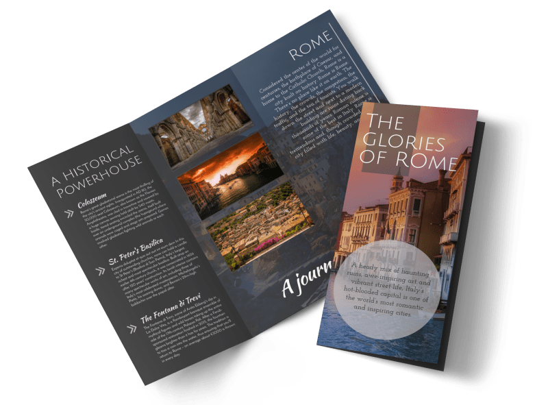 Rome travel brochure