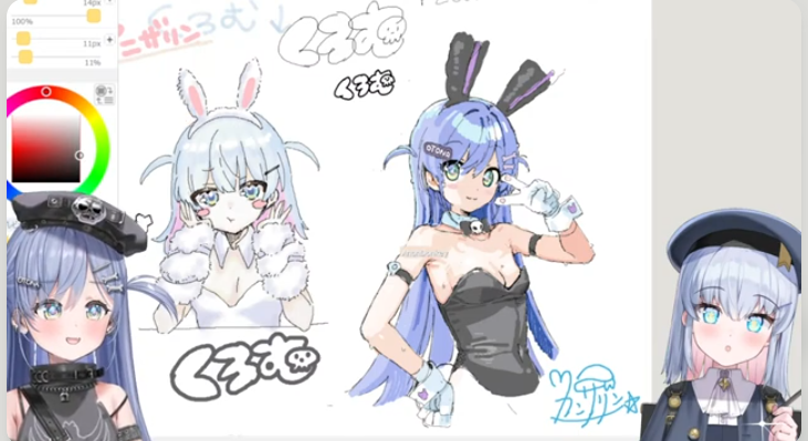 夜乃くろむとカンザリンがYouTubeでコラボしている