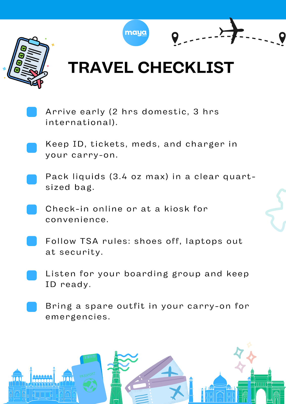 Travel checklist