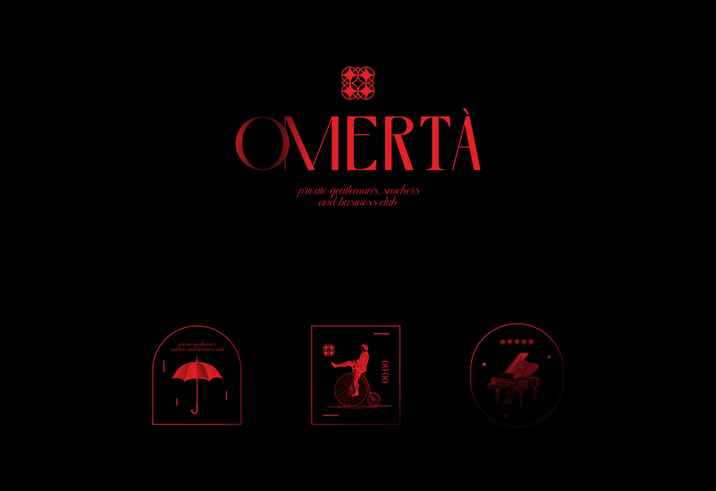 Image from the Omertá: Where Silence Meets Sophistication in Branding article on Abduzeedo