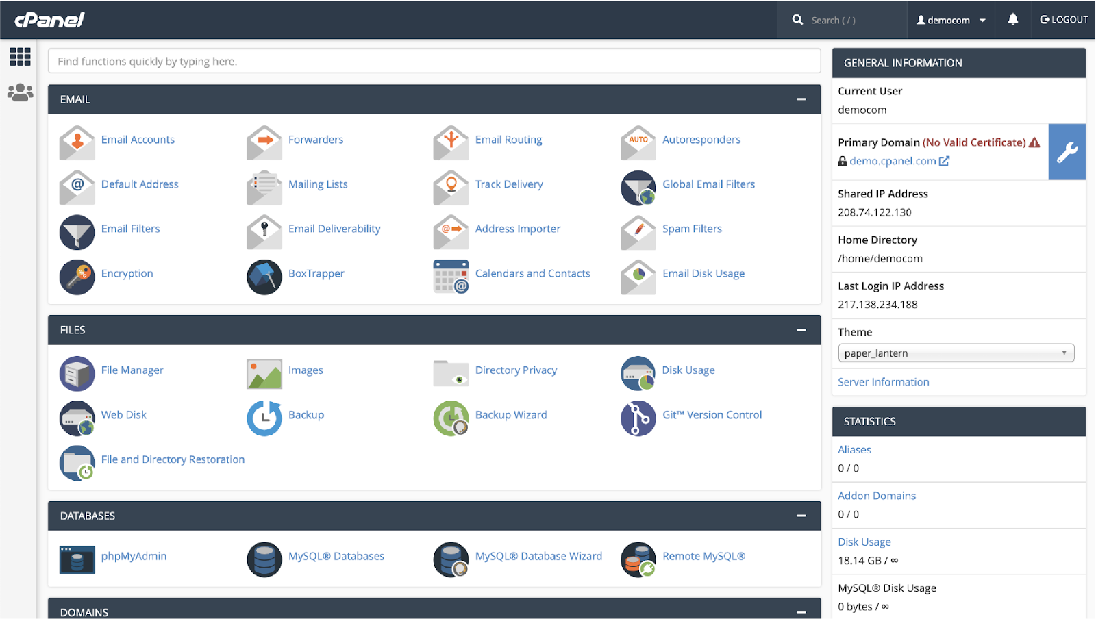 cPanel